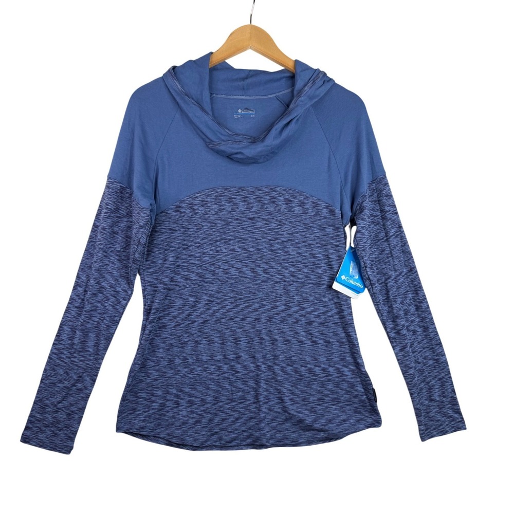NWT Columbia Women's Outerspaced Hooded Pullover size Large Blue